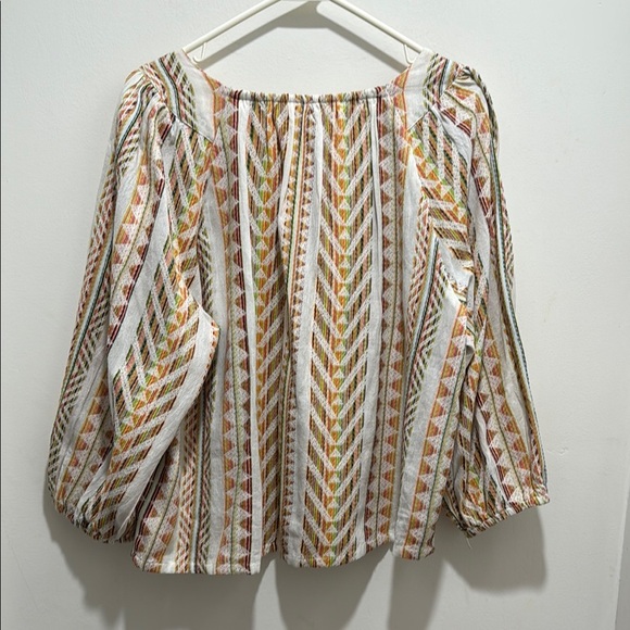 Lillian Puff Sleeve Top Medium Boho - Picture 6 of 6